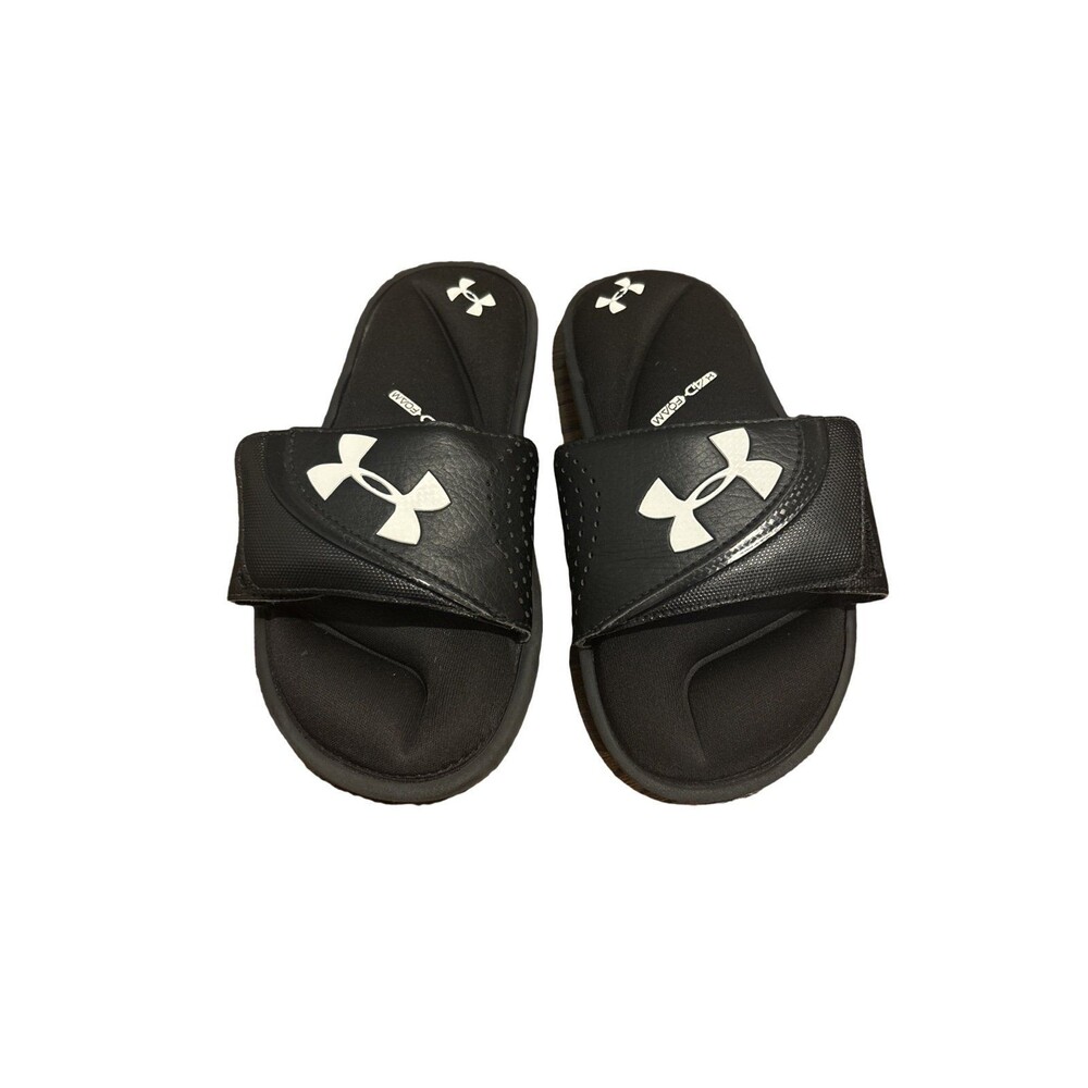 Under Armour 4D Foam black sandals boys 3Y